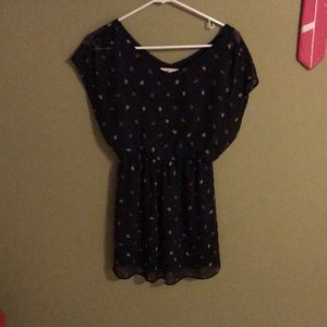 Lush dress with autumn leaf print